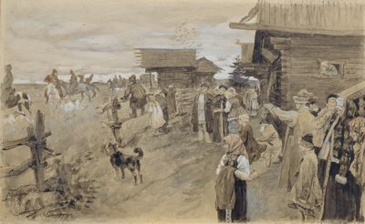 Hunting with Borzois by Sergei Arsenevich Vinogradov