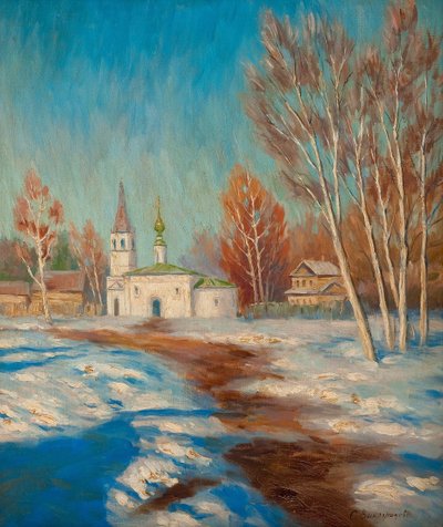 Spring Landscape by Sergei Arsenevich Vinogradov