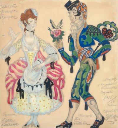 Mozart, Figaro / Figurines Sudeikin by Sergei Jurjewitsch Sudeikin