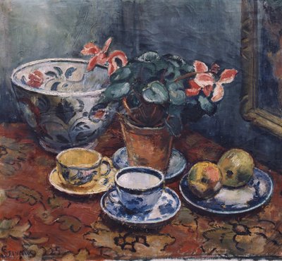 Cup, Flowers and Fruit by Severin Grande