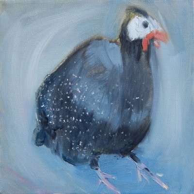 Guinea Fowl Three, 2014 by Sheri Gee