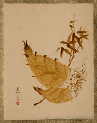 Bamboo Shoots by Shibata Zeshin