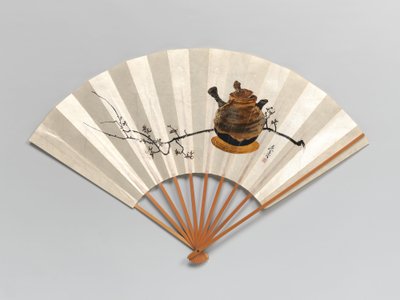 Plum Branch and Teapot by Shibata Zeshin