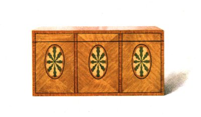 Inlaid Satin-Wood Tea-Caddy, 1908 by Shirley Charles Llewellyn Slocombe