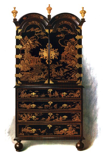 Lacquer cabinet by Shirley Charles Llewellyn Slocombe