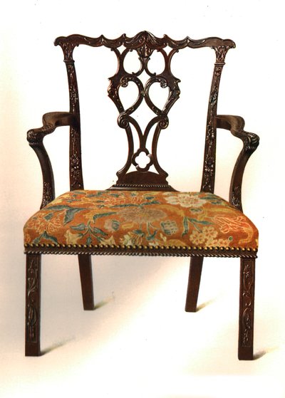 Mahogany Chair by Shirley Charles Llewellyn Slocombe