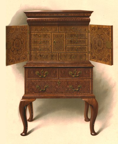 Walnut Cabinet, 1906 by Shirley Charles Llewellyn Slocombe