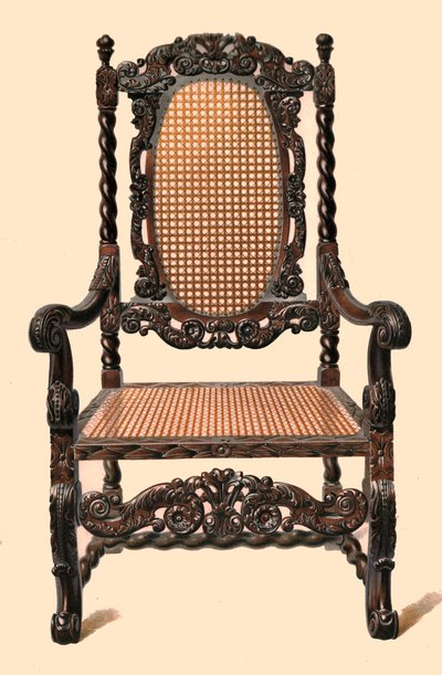 Walnut chair, 1905 by Shirley Charles Llewellyn Slocombe