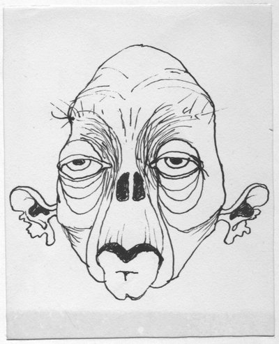Grotesque face by Shirley Markham