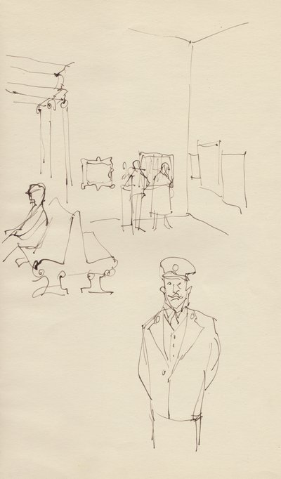 Guard in an Art Gallery by Shirley Markham