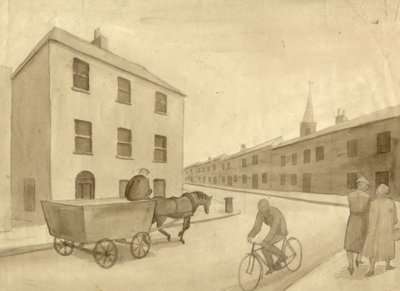 Monochrome Street Scene by Shirley Markham