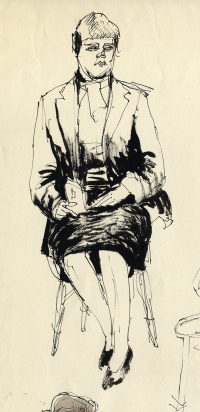 Seated woman by Shirley Markham