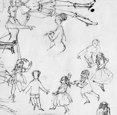 Study for dancing class, c1950 by Shirley Markham