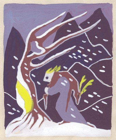 Winter study, c1950 by Shirley Markham