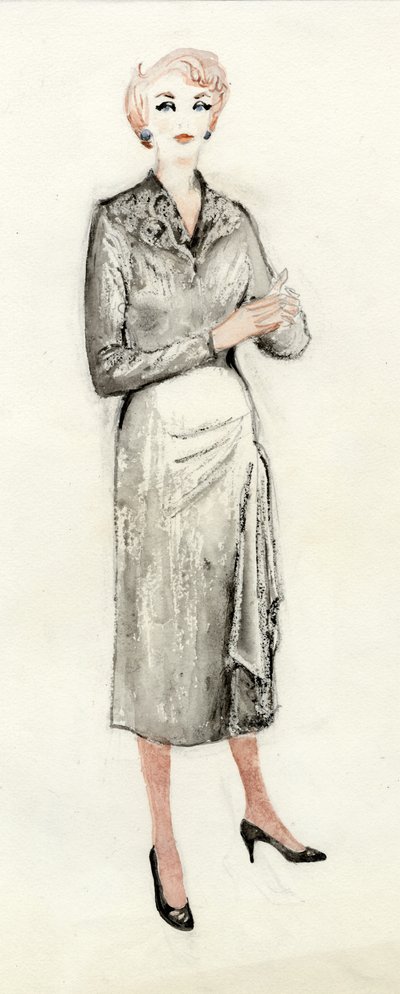 Woman in Black Dress by Shirley Markham