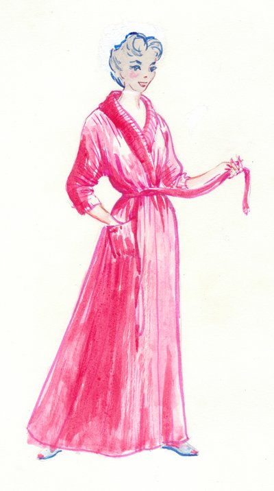 Woman in Pink Dressing Gown, c. 1950 by Shirley Markham