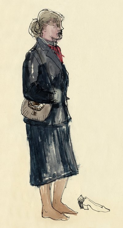 Woman in Stockinged Feet, 1953 by Shirley Markham