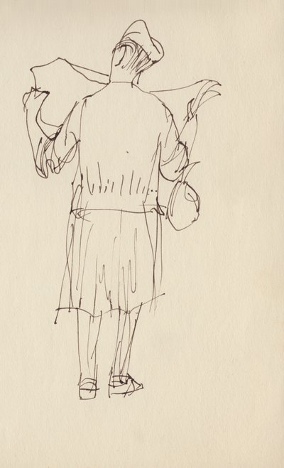 Woman Reading a Newspaper by Shirley Markham