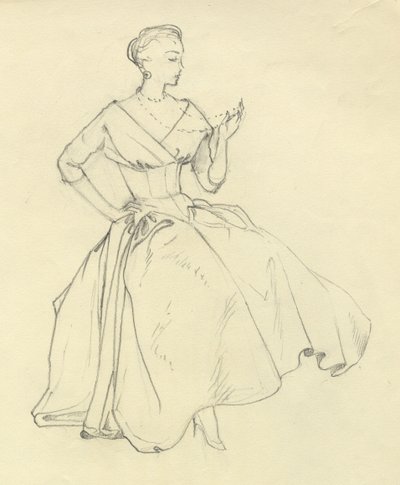 Woman with necklace by Shirley Markham
