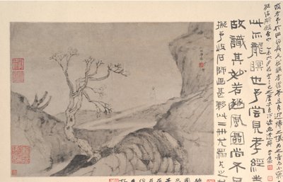 Landscape with Figure by Shitao
