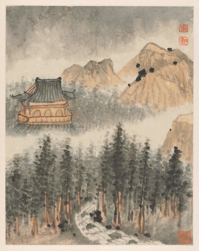 Reminiscences of Qinhuai River by Shitao