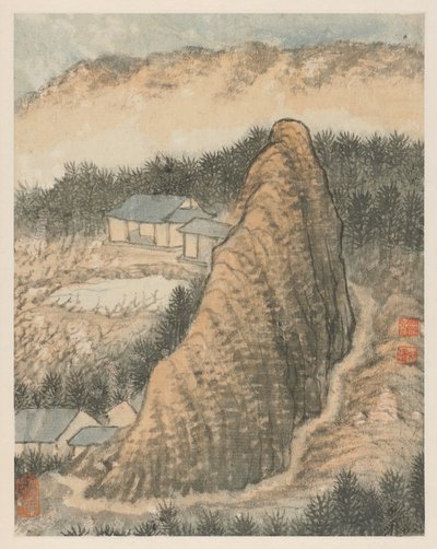 Reminiscences of Qinhuai River by Shitao