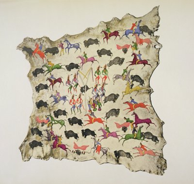 Buffalo hunt by Shoshone Katsikodi School