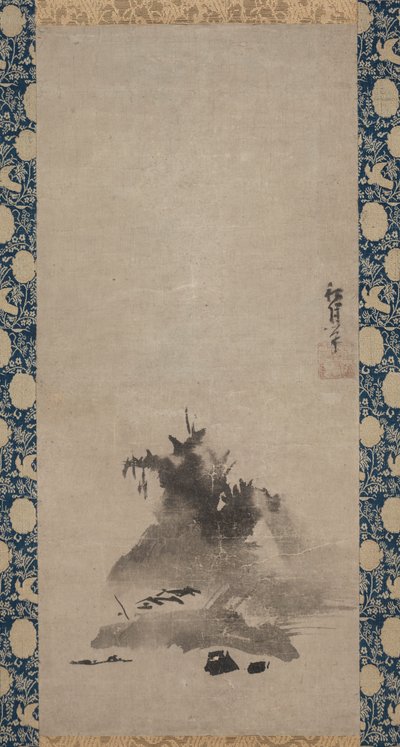 Haboku (Flung-ink) Landscape by Shugetsu Tokan