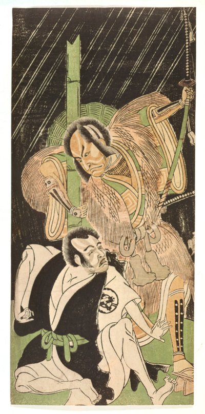 Actors as Samurai, 18th century by Shunsho
