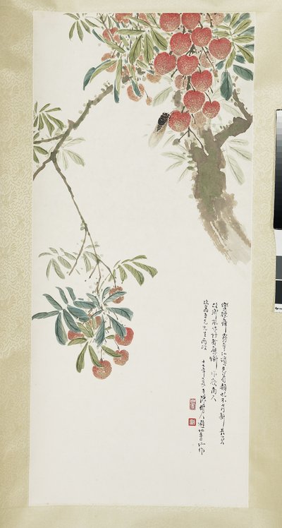 Lychees and cicada by Shuren Chen