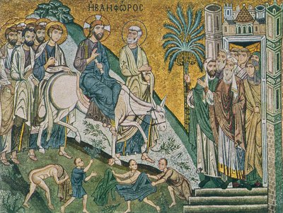 Entry into Jerusalem by Sicilian School