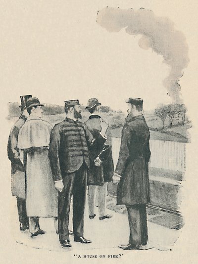 A House On Fire by Sidney Paget