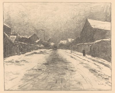 Snowy Street by Siebe Johannes ten Cate
