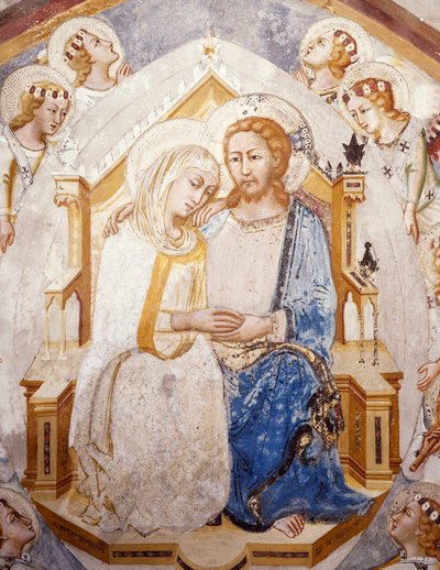 The Assumption of the Virgin (detail) by Sienese School