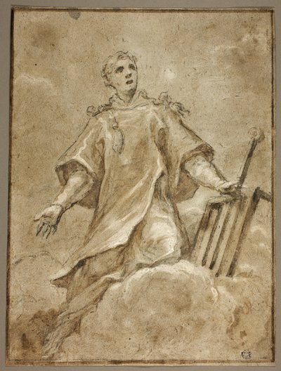 Saint Lawrence in Glory by Sigismondo Caula