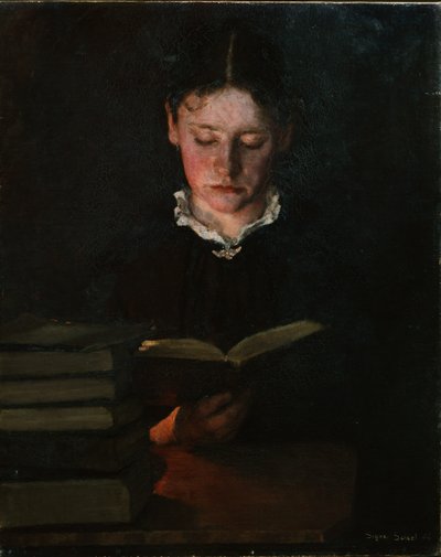 Reading Woman by Signe Scheel