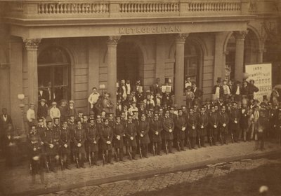 Group Portrait of Officers by Silas A. Holmes