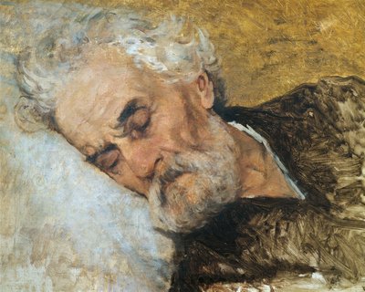 Giuseppe Mazzini dying by Silvestro Lega