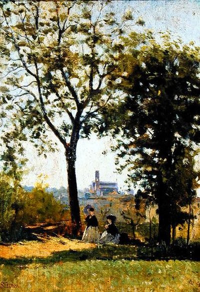 Mount of the Crosses by Silvestro Lega