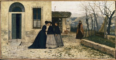 The Visit by Silvestro Lega