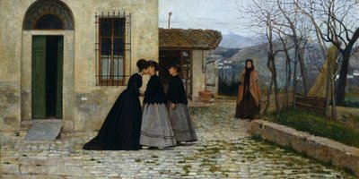 The Visit by Silvestro Lega