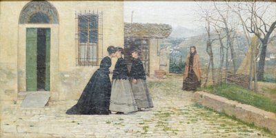 The Visit by Silvestro Lega