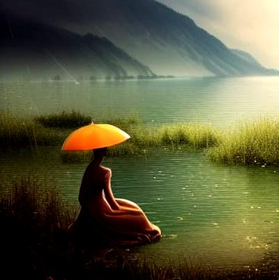 Silence in the Gentle Rain by Silvia Martini