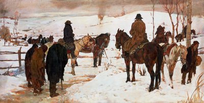 Departure of Horsemen by Silvio Bicchi