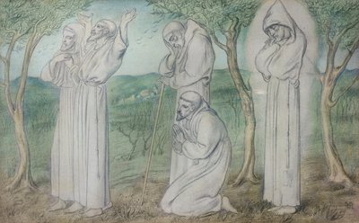 A Group of Franciscan Friars by Simeon Solomon
