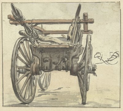 Back of a four-wheeled cart by Simon Andreas Krausz