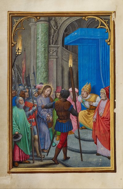 Christ before Caiaphas by Simon Bening