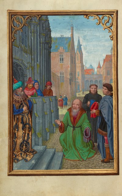 Joseph of Arimathea Before Pilate by Simon Bening