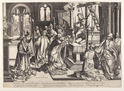 The Mass of Saint Gregory by Simon Frisius