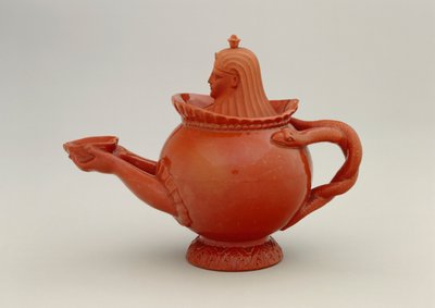 Egyptian theme teapot, after 1793 by Simon Henrich Steitz